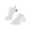 RU5 Invisible Chaussettes De Running Hommes-Blanc,Gris