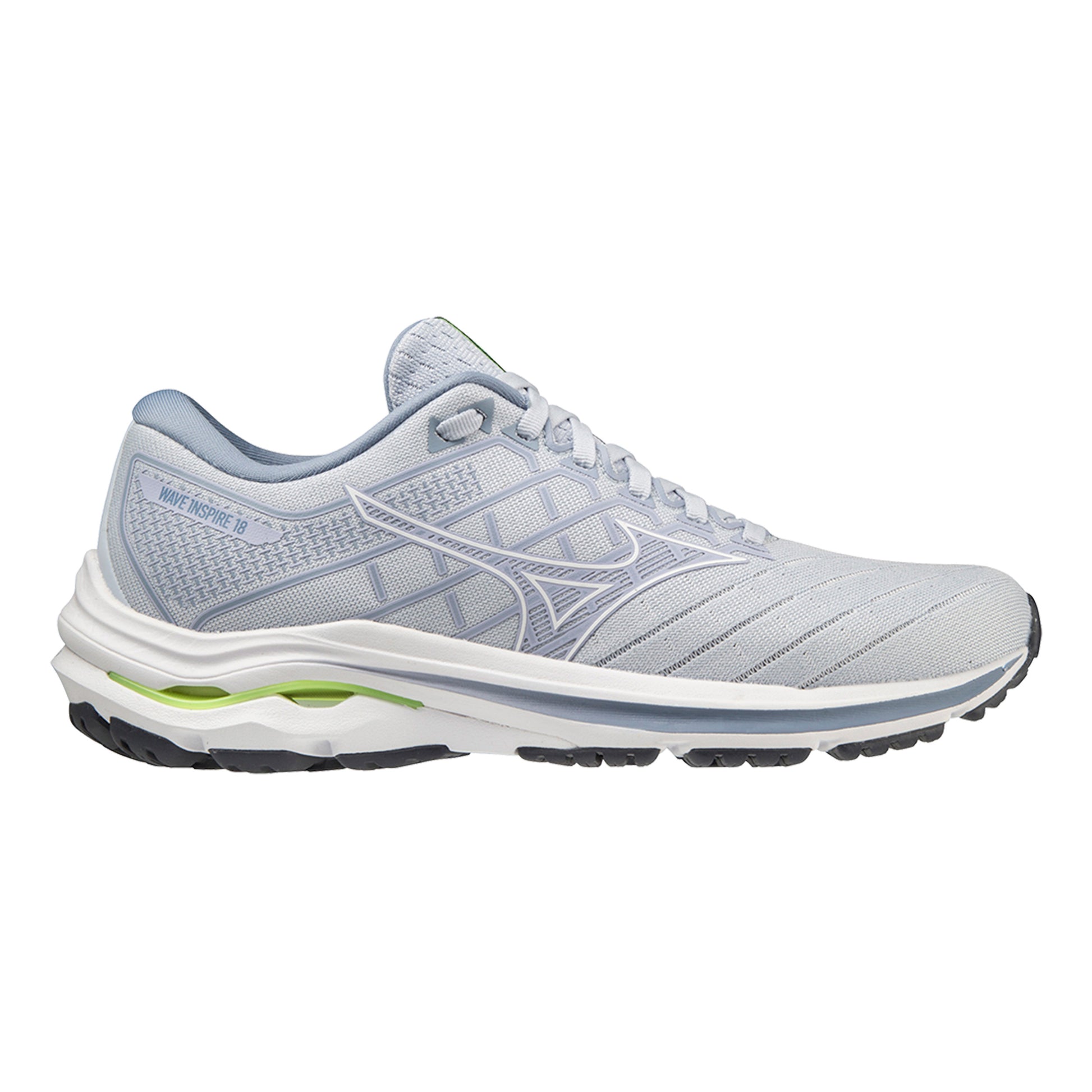 Mizuno Wave Rider 18 Chaussure de running avec stabilisateurs Femmes - bleu, blanc
