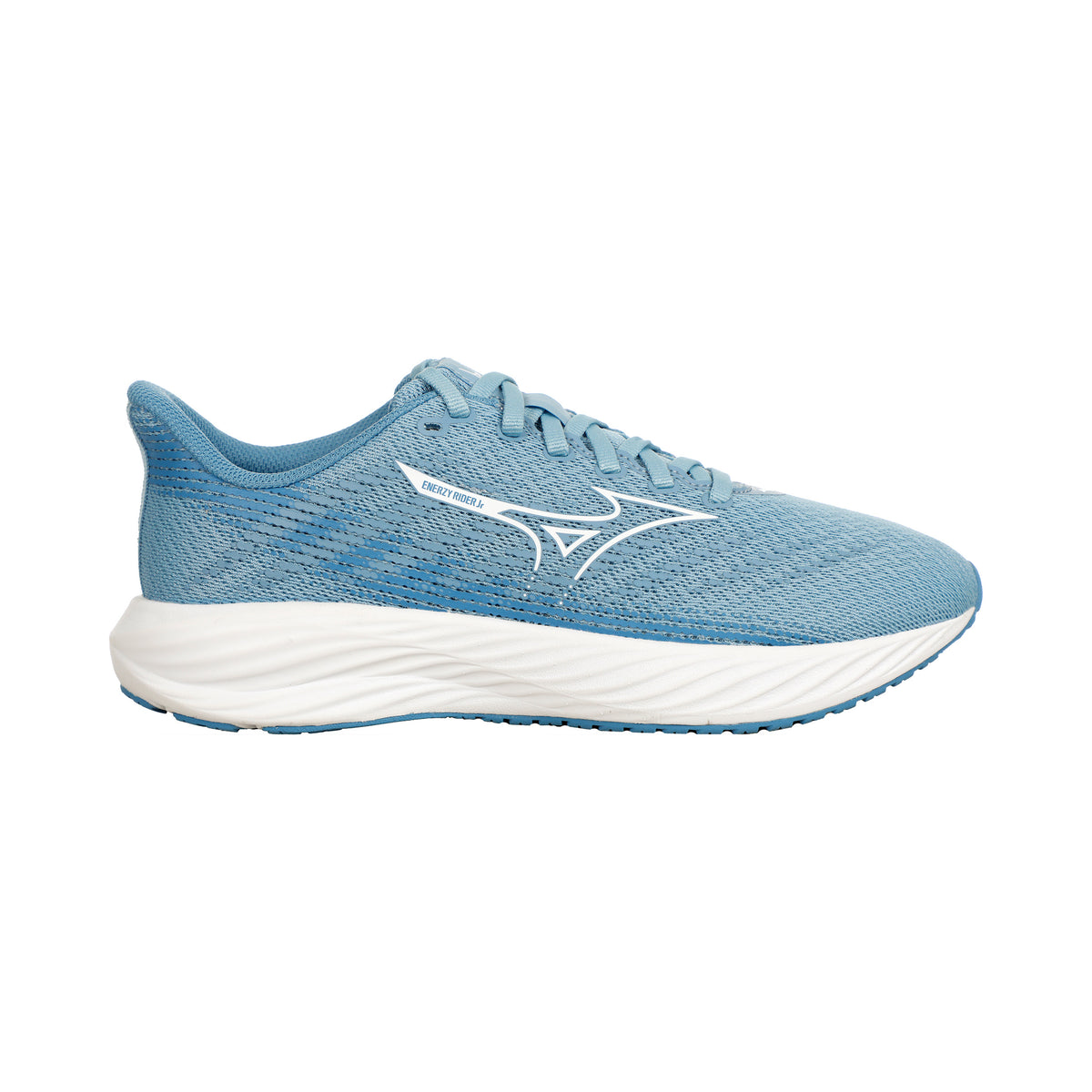 Mizuno Enerzy Rider Jnr  Chaussure de running sans stabilisateurs Enfants - bleu clair, blanc