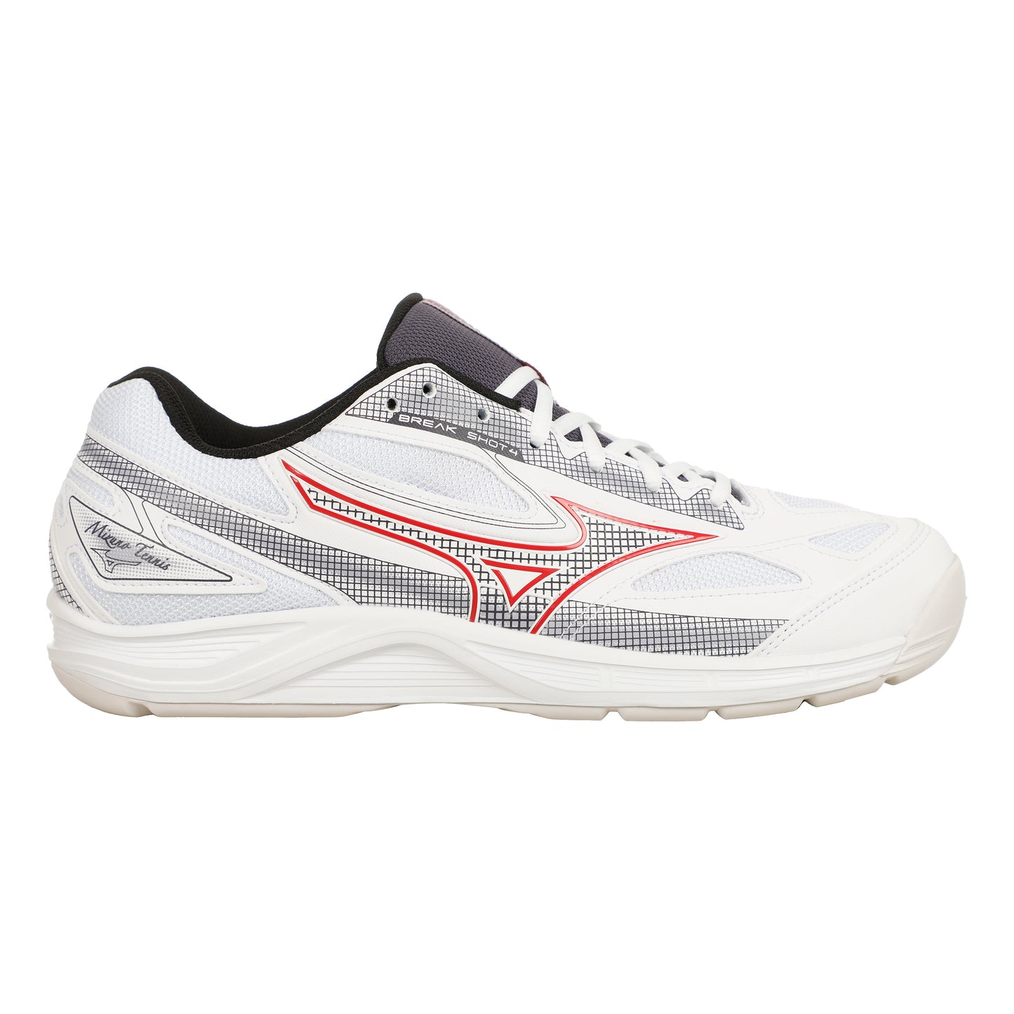 Mizuno Break Shot Chaussure Moquette Hommes-Blanc,Rouge