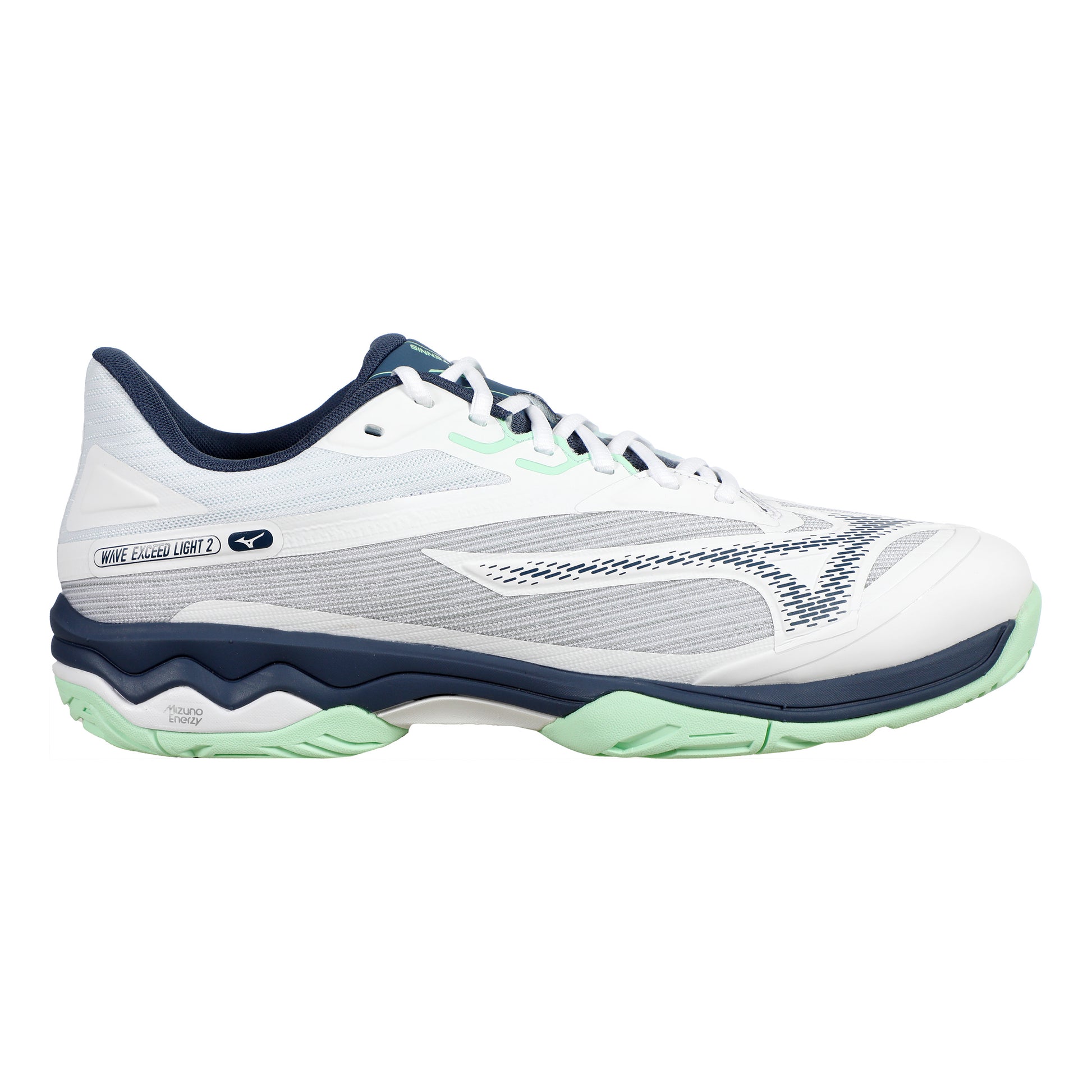 Mizuno Wave Exceed Light 2 Chaussures Toutes Surfaces Hommes-Blanc,Bleu