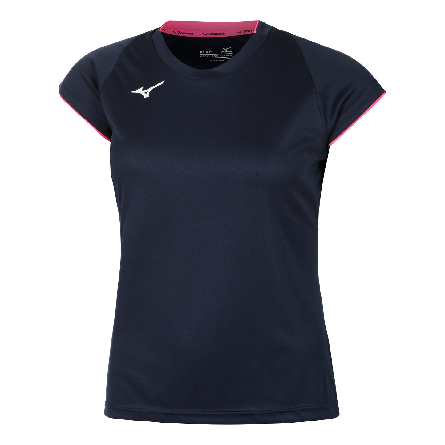 Mizuno Core T-shirt Femmes - bleu foncé, rose