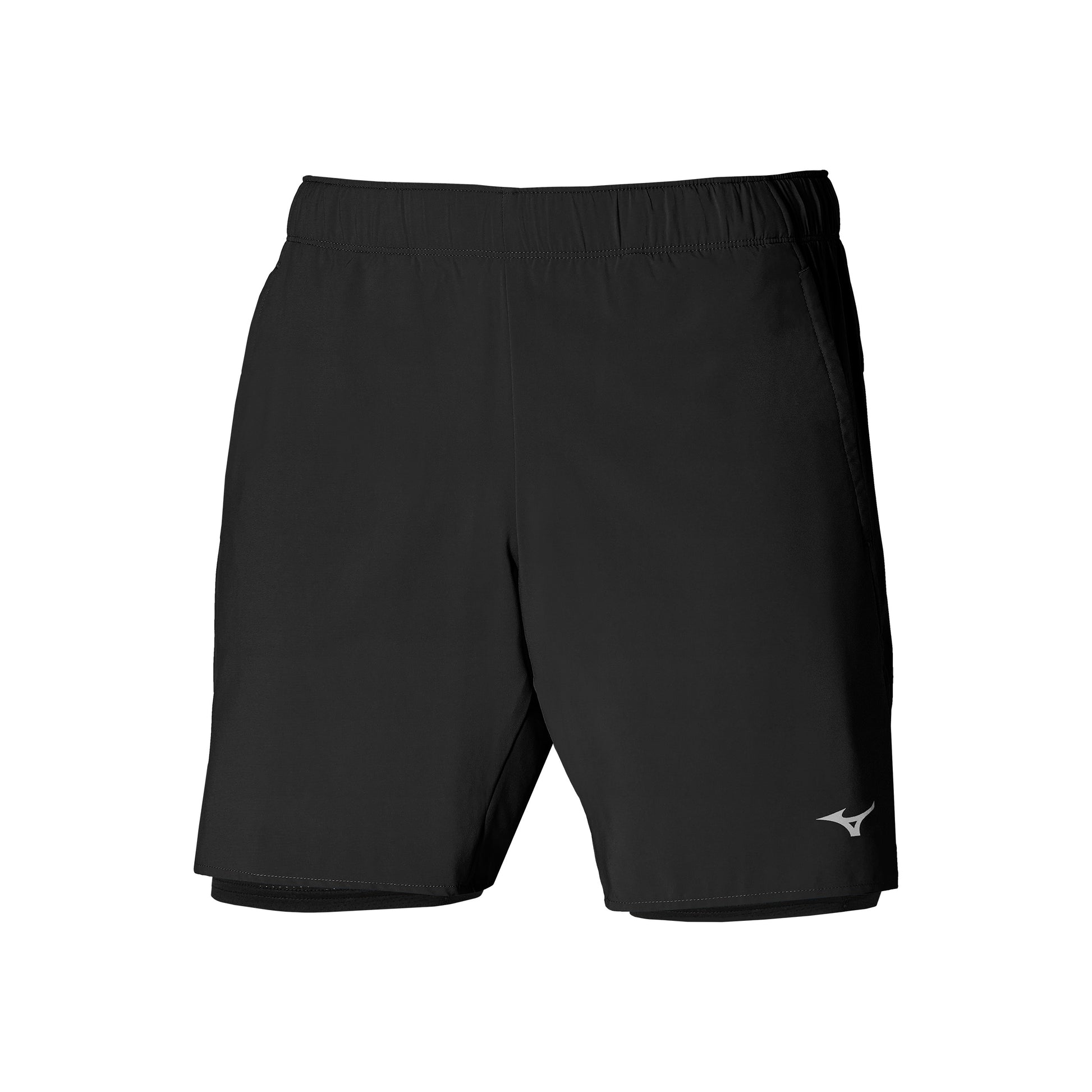 Mizuno Core 7.5 2in1 Short De Running Hommes-Noir