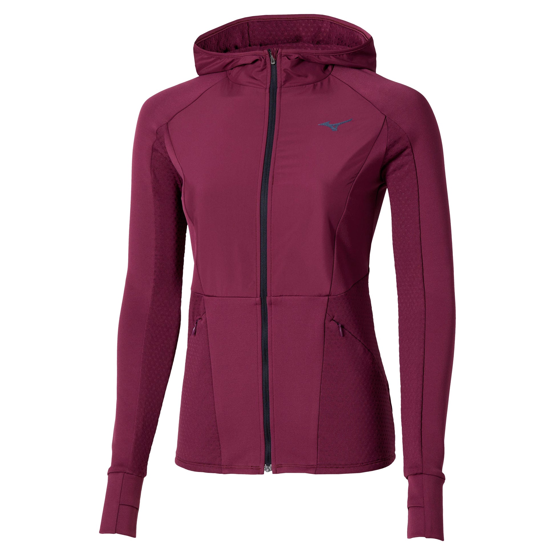 Mizuno Active Warmalite Hybrid Full Zip Maillot De Course Femmes-Violet