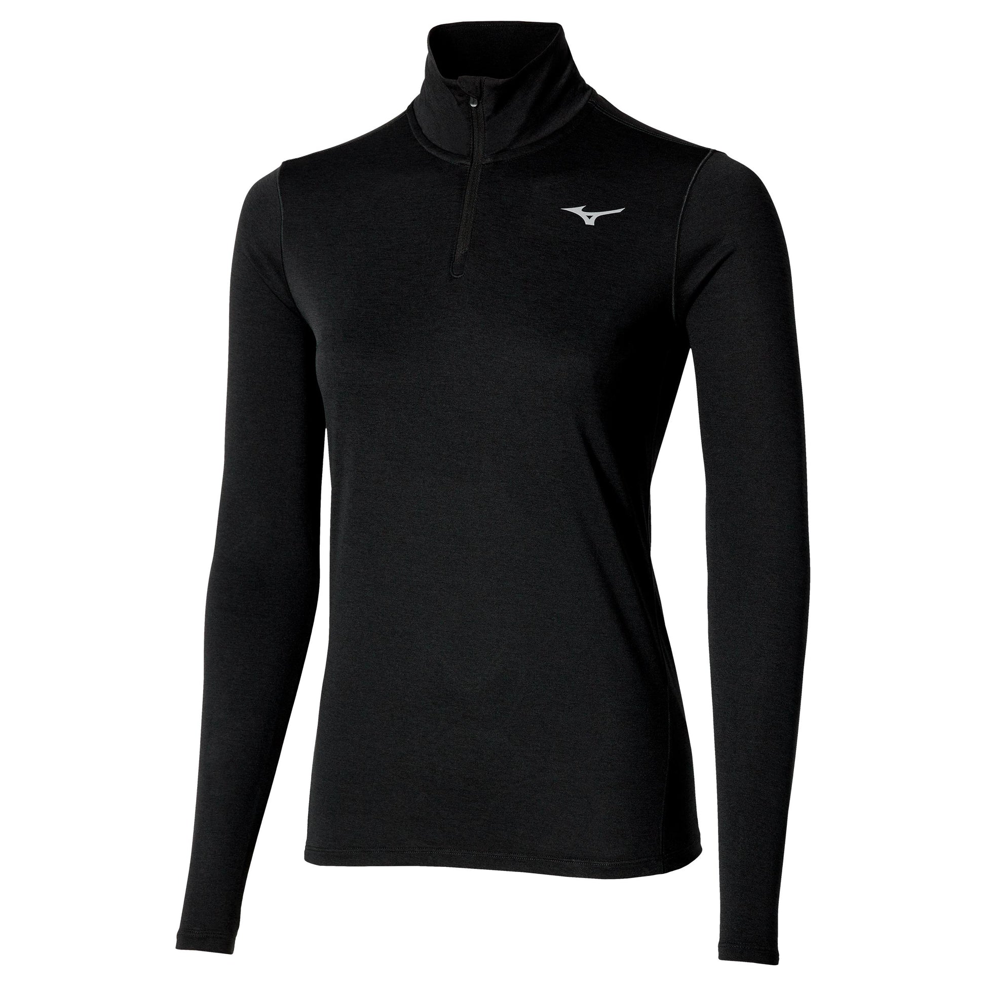 Mizuno Core Impulse Half Zip Maillot de course Femmes-noir