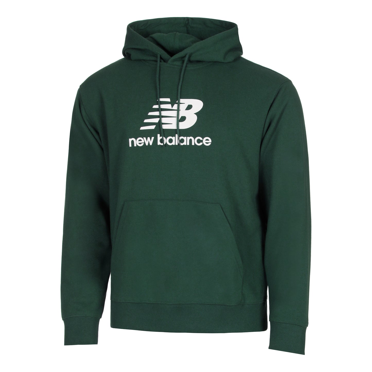 New Balance French Terry Logo Sweat à capuche Hommes - vert foncé,