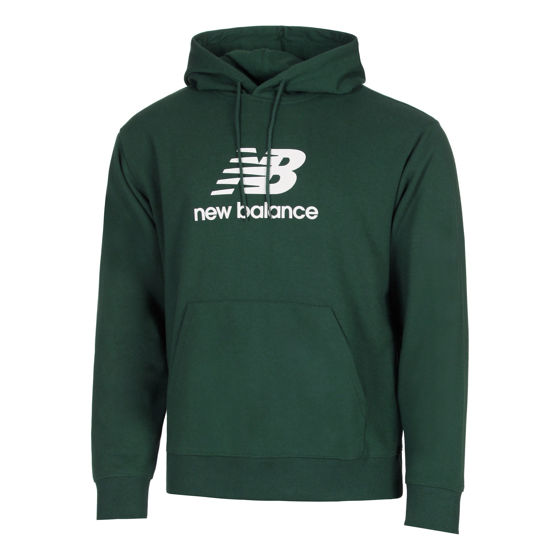 New Balance French Terry Logo Sweat à capuche Hommes - vert foncé,