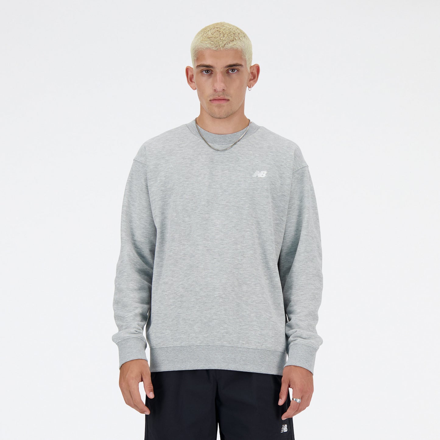 New Balance Essentials French Terry Sweat-shirt Hommes-Gris