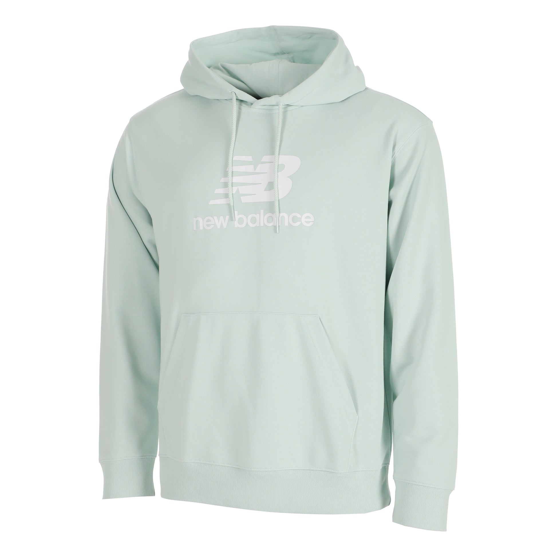 New Balance French Terry Logo Hoodie Sweat À Capuche Hommes-Sauge