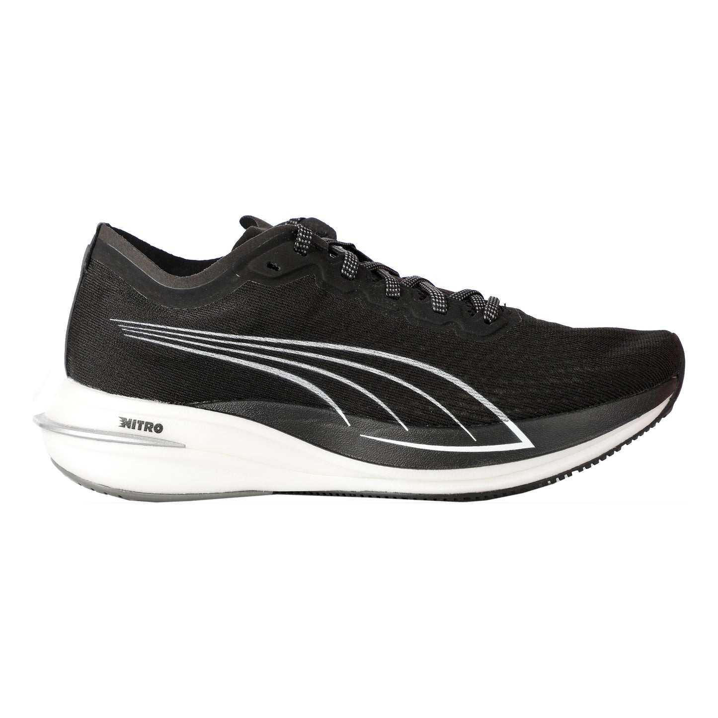 Puma Deviate Nitro Chaussure De Running Sans Stabilisateurs Femmes-Noir,Blanc