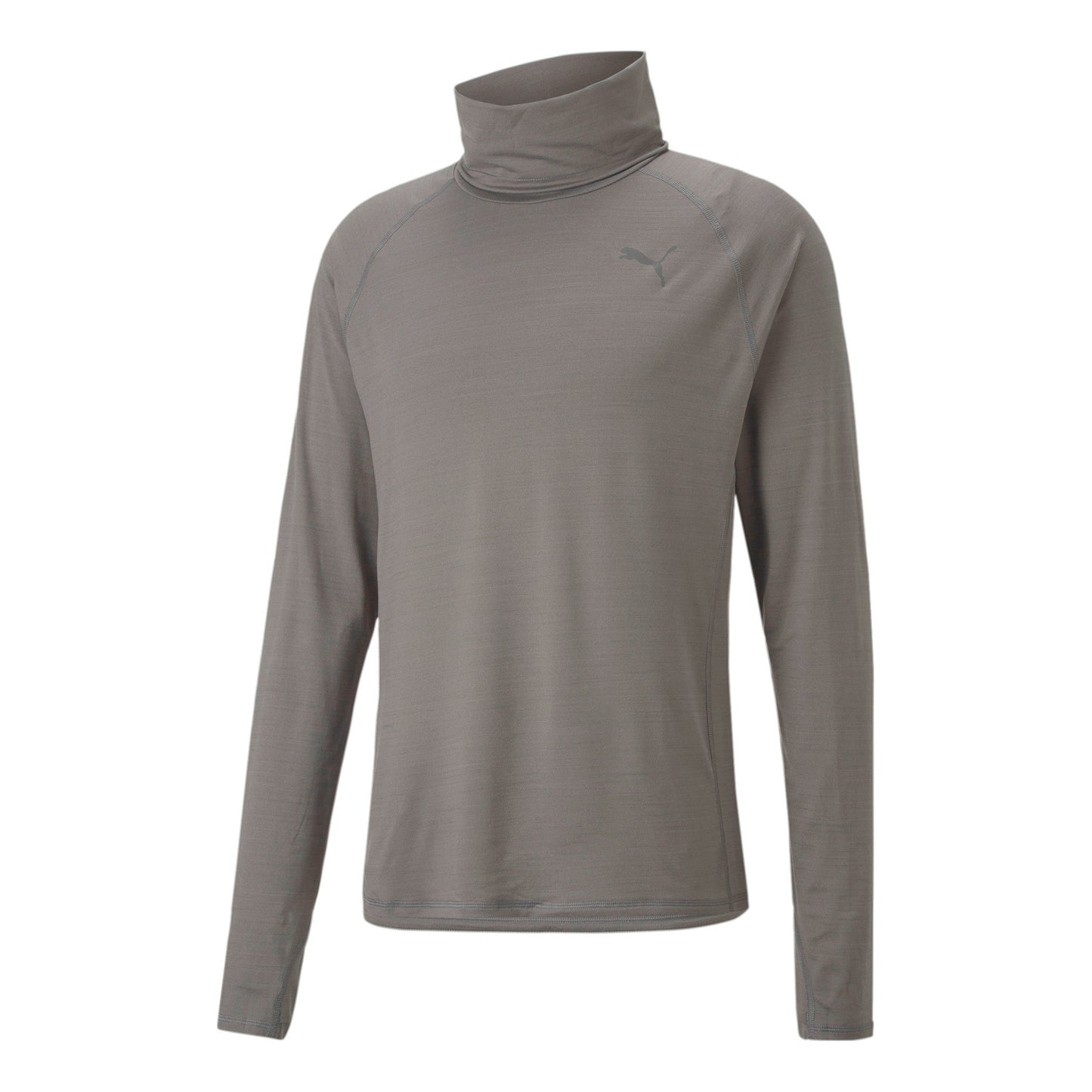 Puma Cloudspun High Neck Longsleeve Haut Manches Longues Hommes-Gris