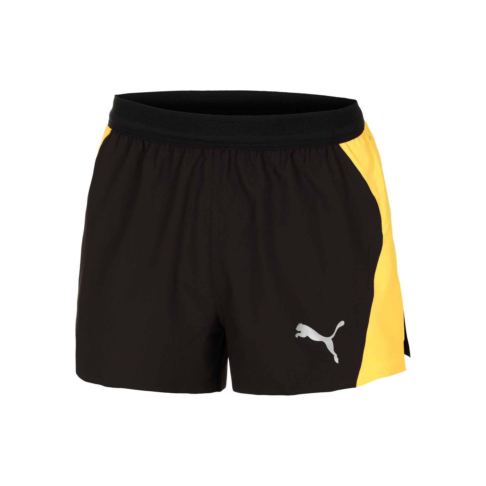 Puma Run Ultraweave Velocity 3in Split Short de running Hommes - noir, jaune