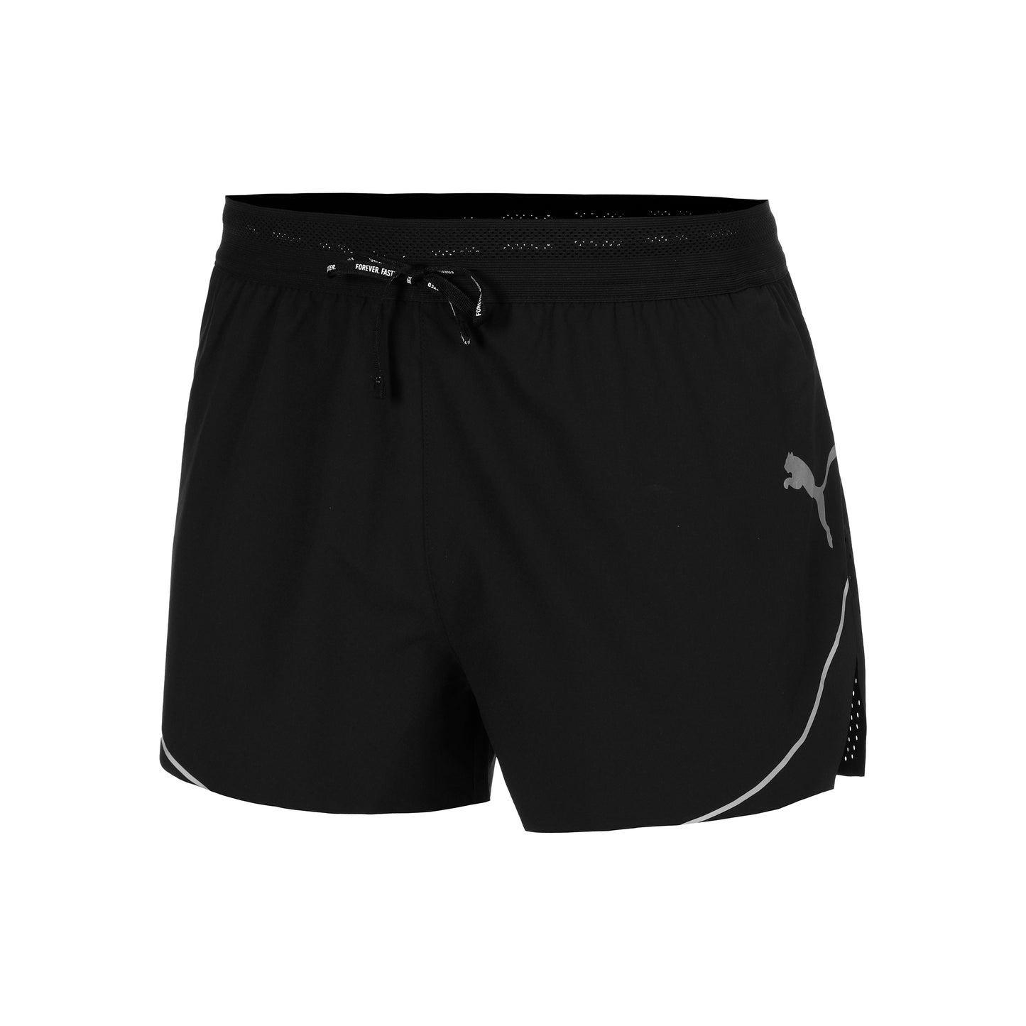 Puma Raceday Ultraweave 3in Split Short De Running Hommes-Noir