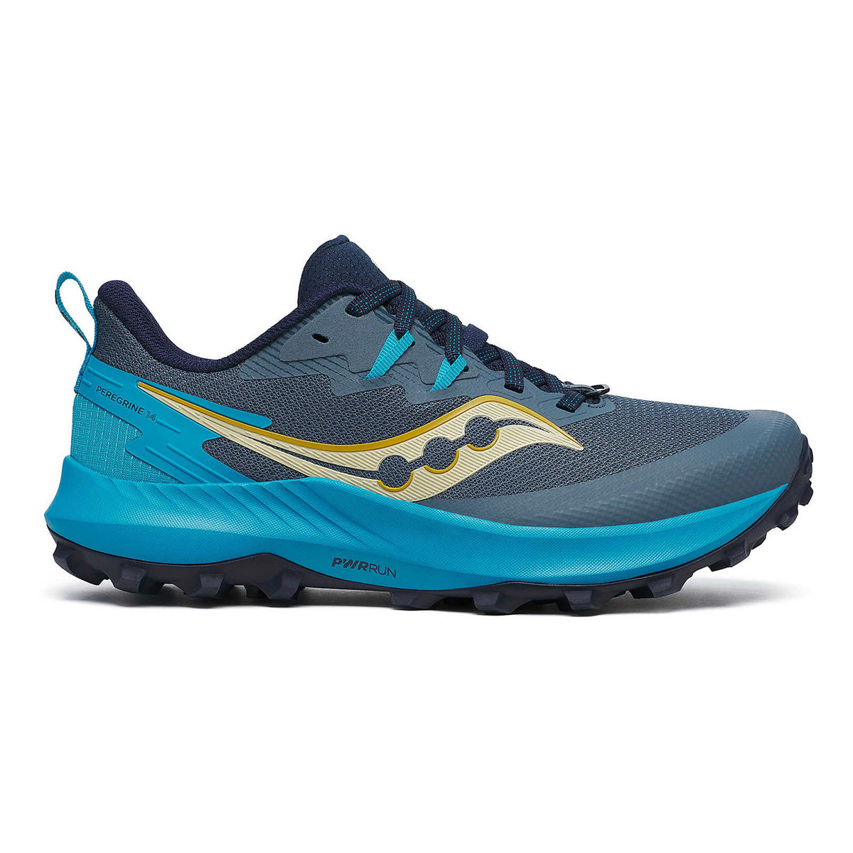 Saucony Peregrine 14 Chaussure trail Femmes - gris foncé, bleu