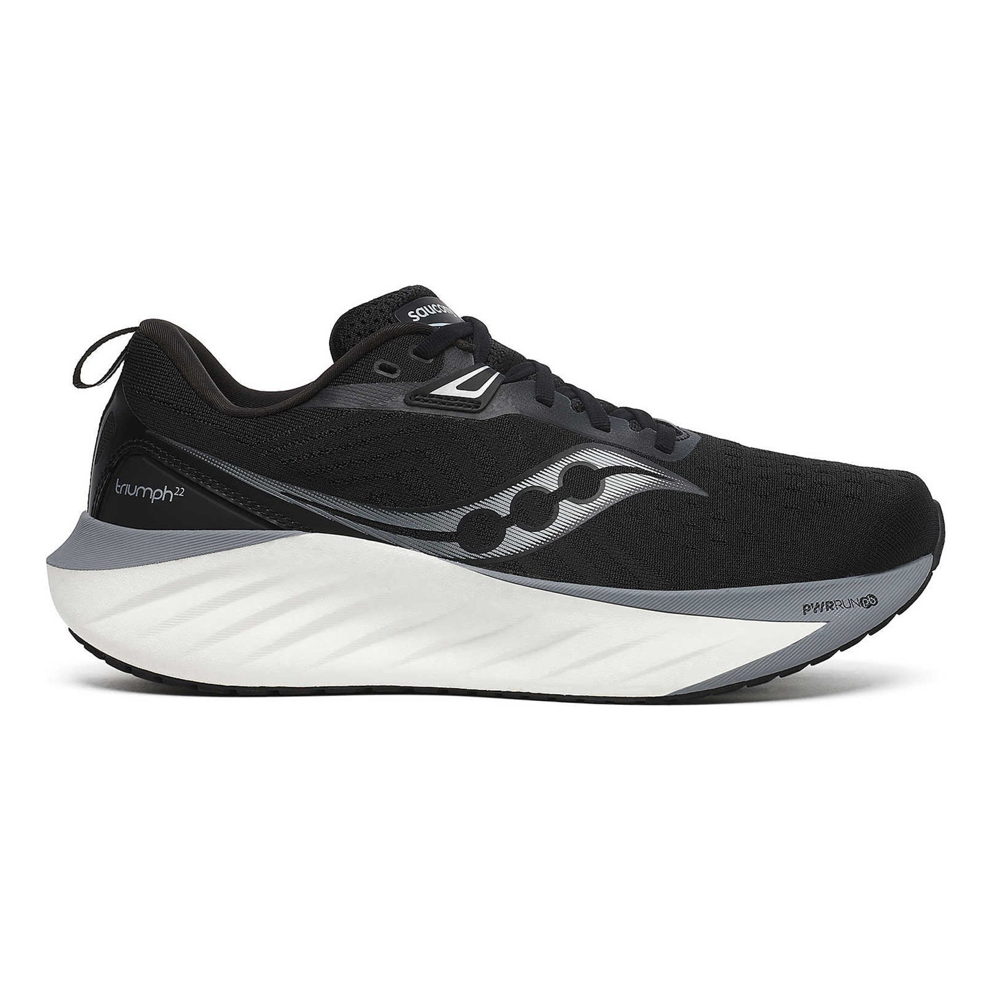 Saucony Triumph 22 Chaussure de running sans stabilisateurs Hommes - noir, blanc