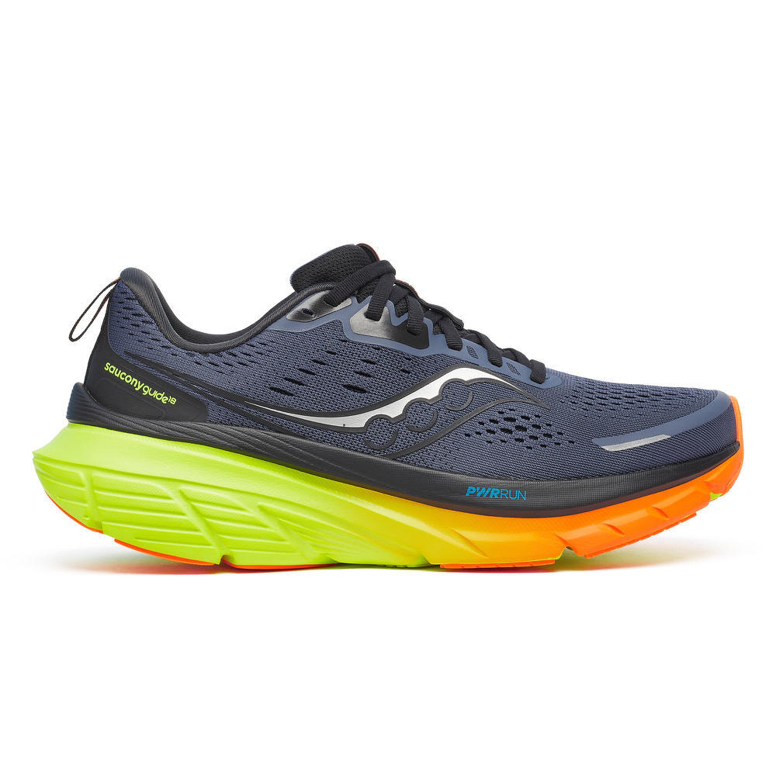 Saucony Guide 18 Chaussure De Running Avec Stabilisateurs Hommes-Gris,Multicouleur