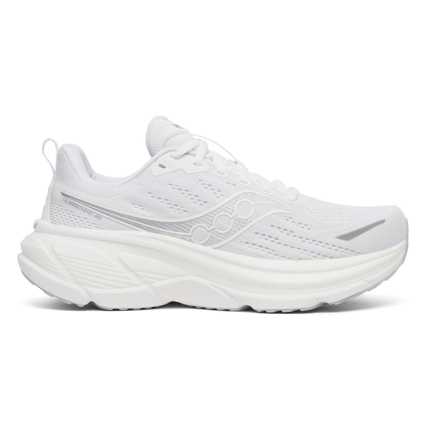 Saucony Hurricane 25 Chaussure de running avec stabilisateurs Hommes-blanc