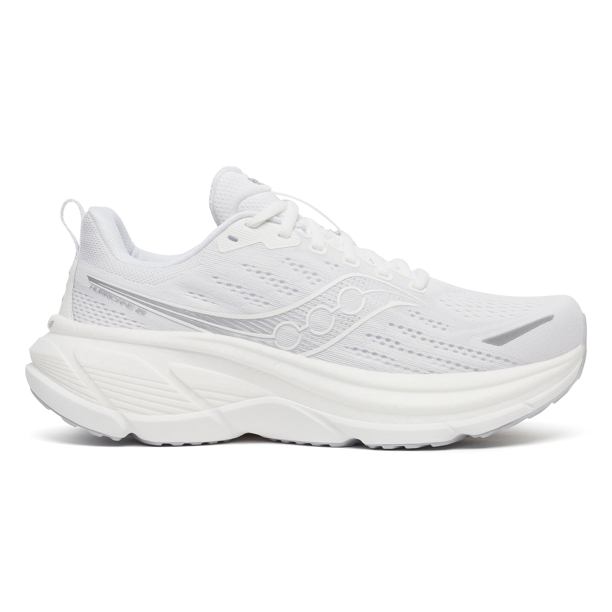 Saucony Hurricane 25 Chaussure de running avec stabilisateurs Hommes-blanc