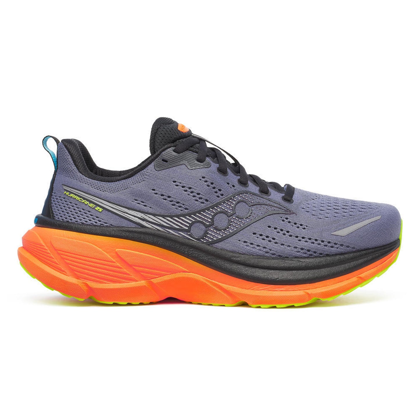 Saucony Hurricane 25 Chaussure de running avec stabilisateurs Hommes-gris, multicouleur