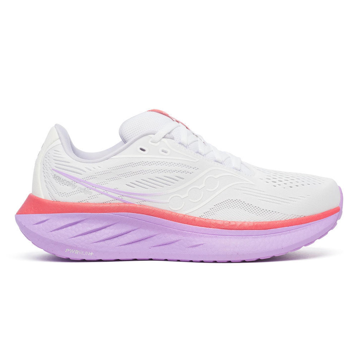 Saucony Ride 18 Chaussure de running sans stabilisateurs Femmes-blanc,corail