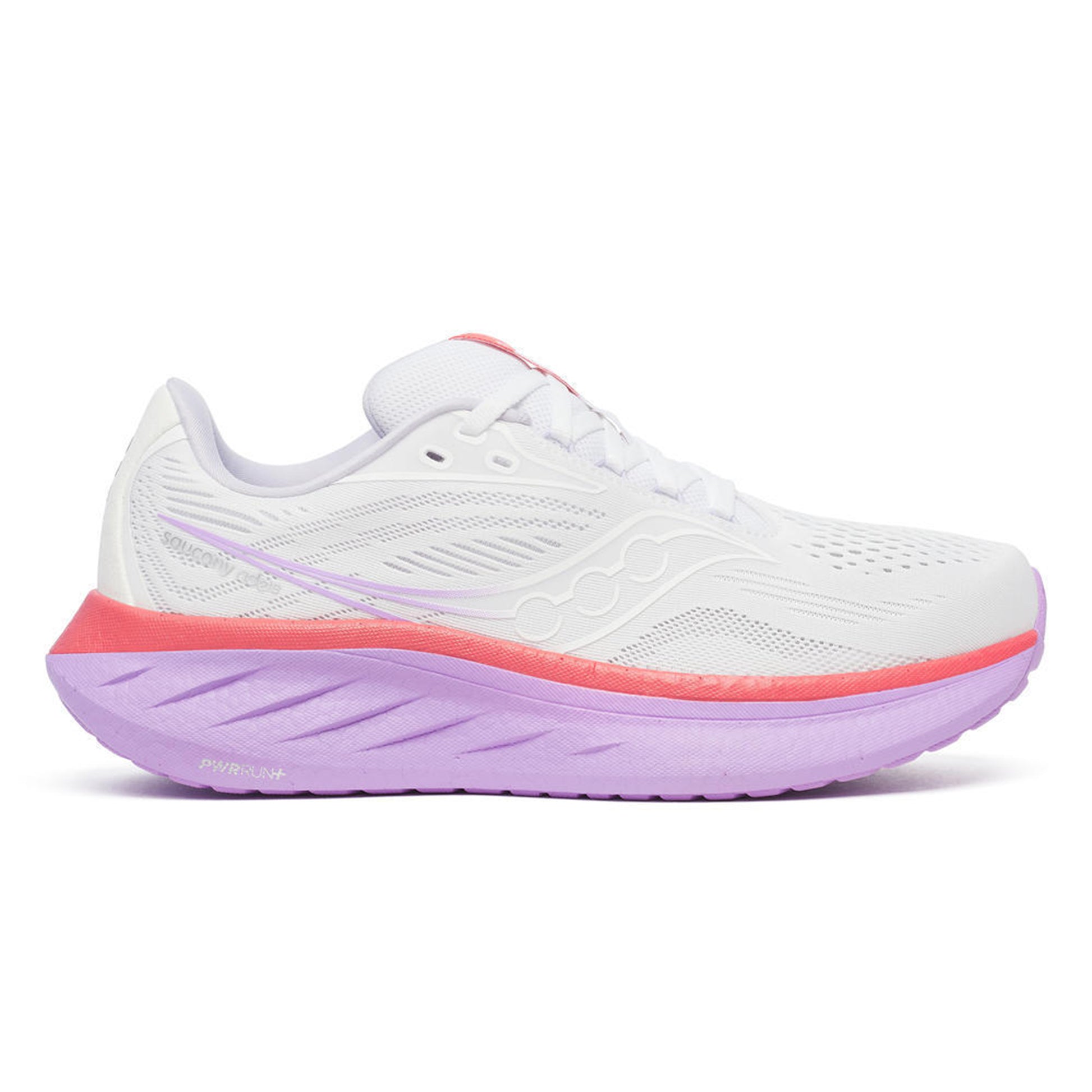 Saucony Ride 18 Chaussure de running sans stabilisateurs Femmes-blanc,corail