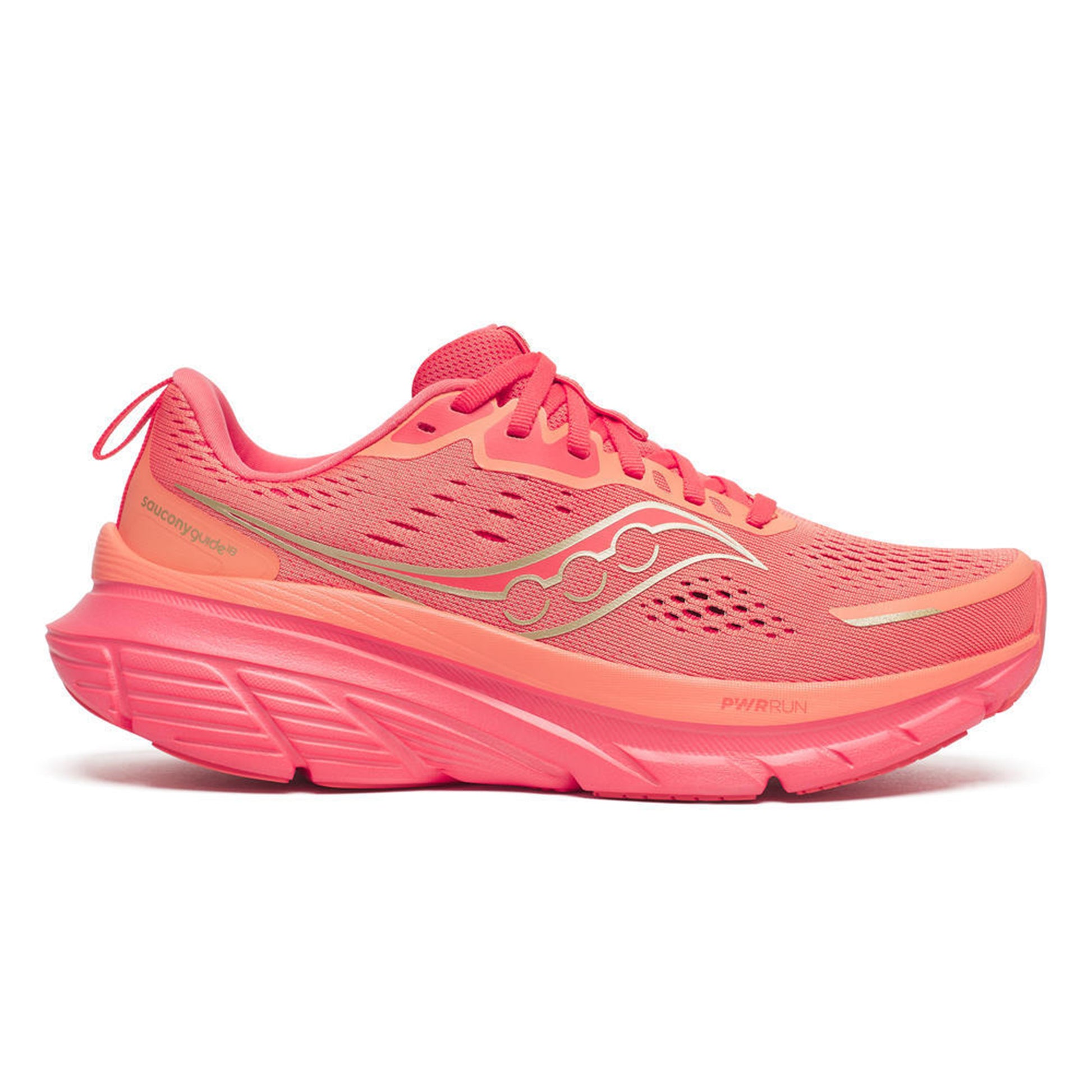 Saucony Guide 18 Chaussure De Running Avec Stabilisateurs Femmes-Orange,Corail