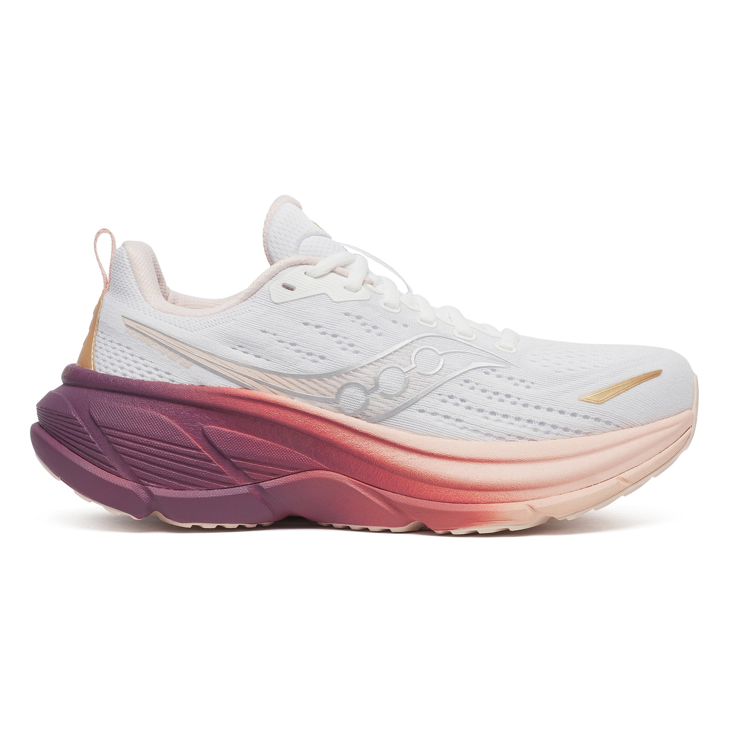 Saucony Hurricane 25 Chaussure de running avec stabilisateurs Femmes-blanc, rosé