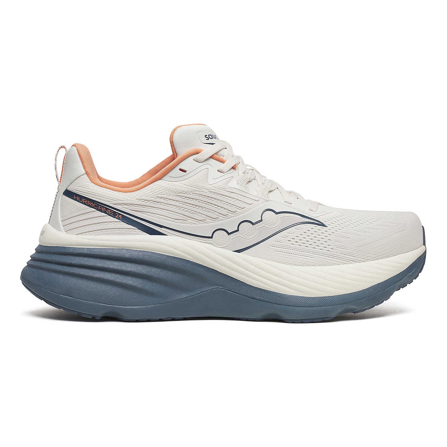 Saucony Hurricane 24 Chaussure De Running Avec Stabilisateurs Hommes-Crème,Gris