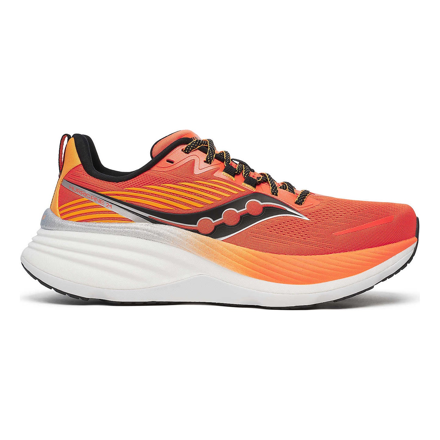 Saucony Hurricane 24 Chaussure de running avec stabilisateurs Hommes - rouge, orange