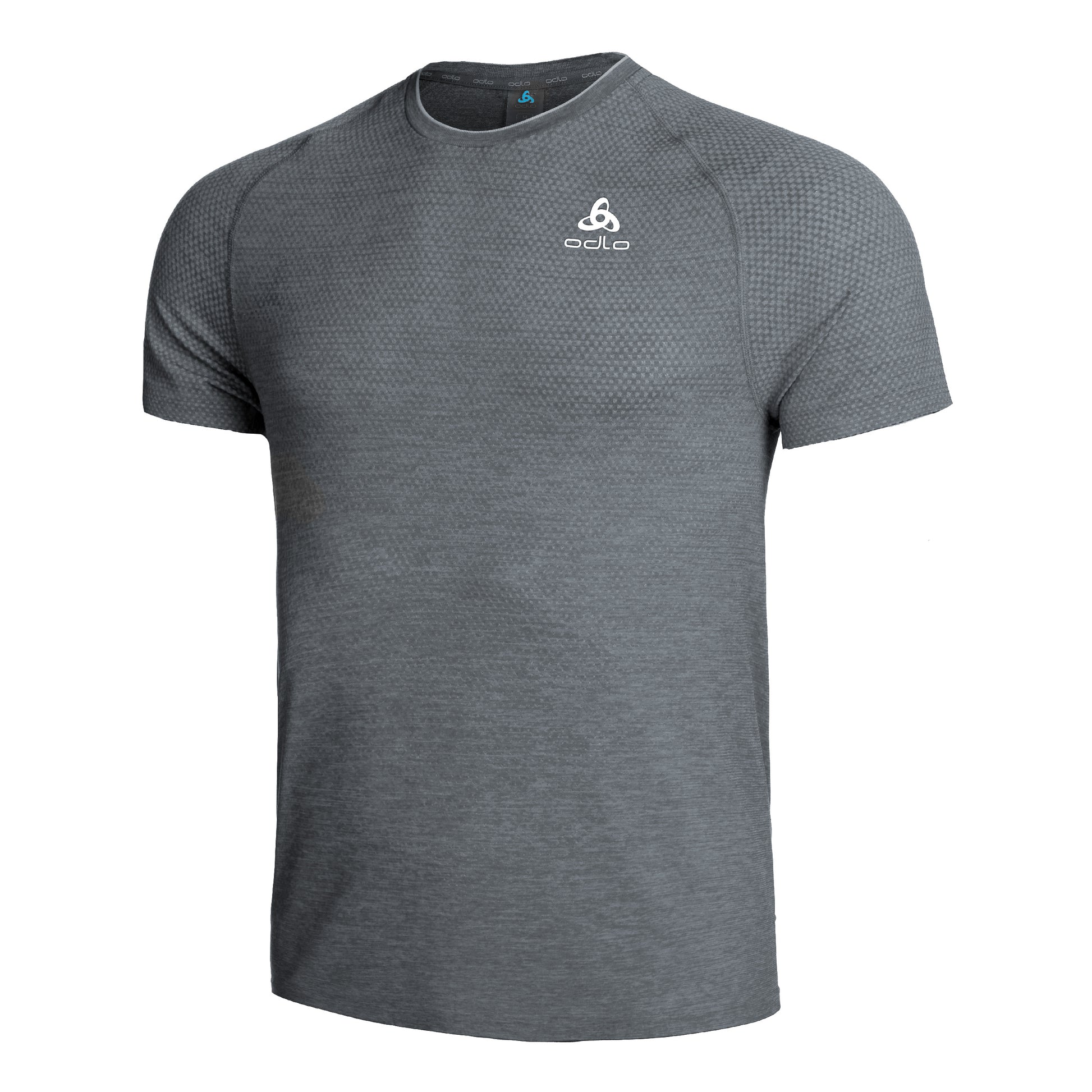 Odlo Crew Neck Essential Seamless Maillot De Course Hommes-Gris