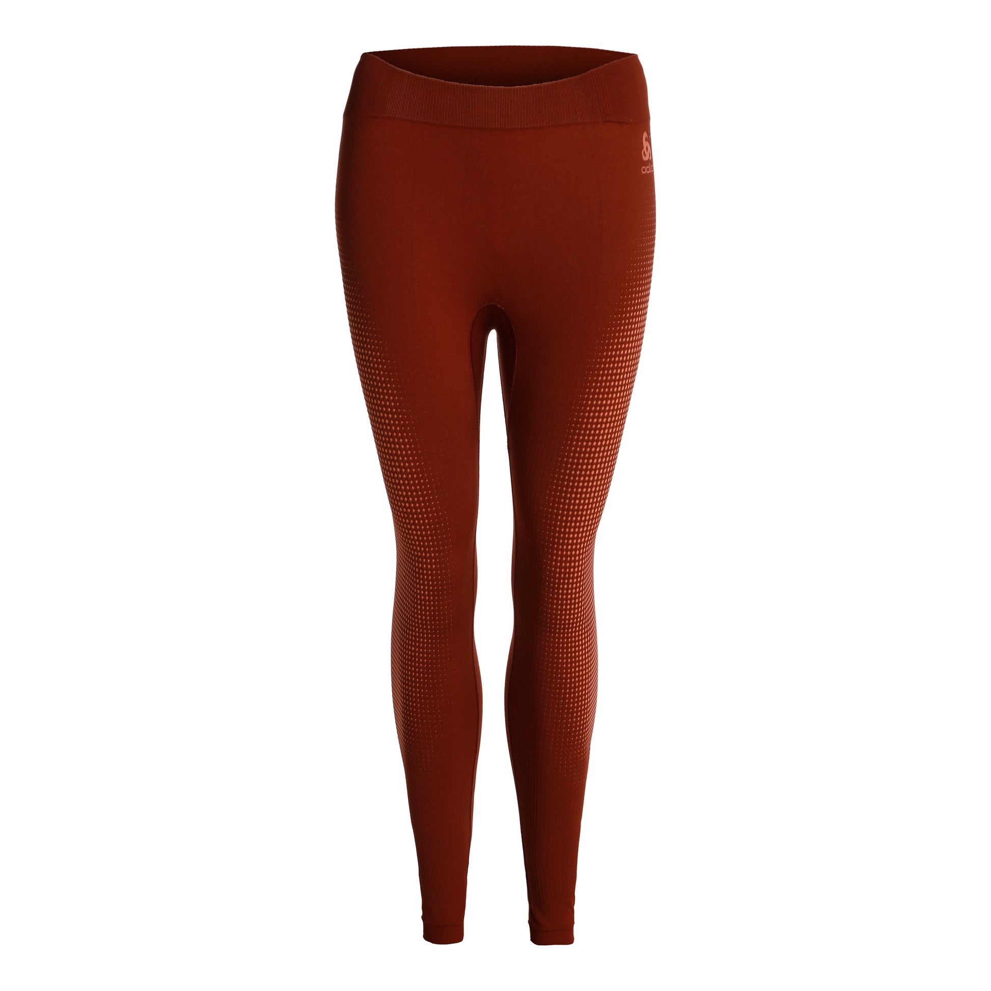 Odlo Performance Warm Eco Big Logo Bottom Long Collant Tight Femmes-Berry