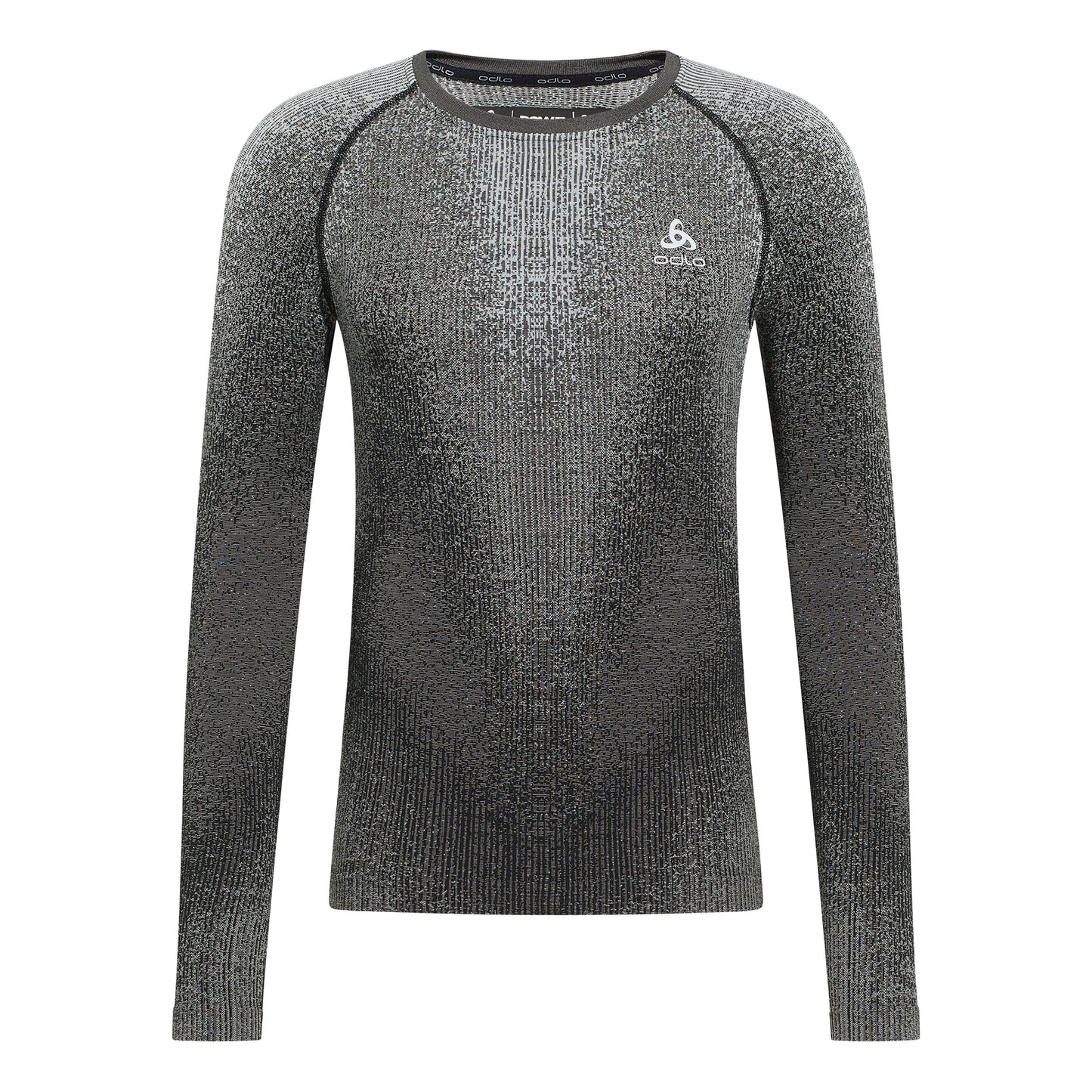 Odlo Blackcomb Eco Big Logo Top Crew Maillot De Corps Hommes-Gris