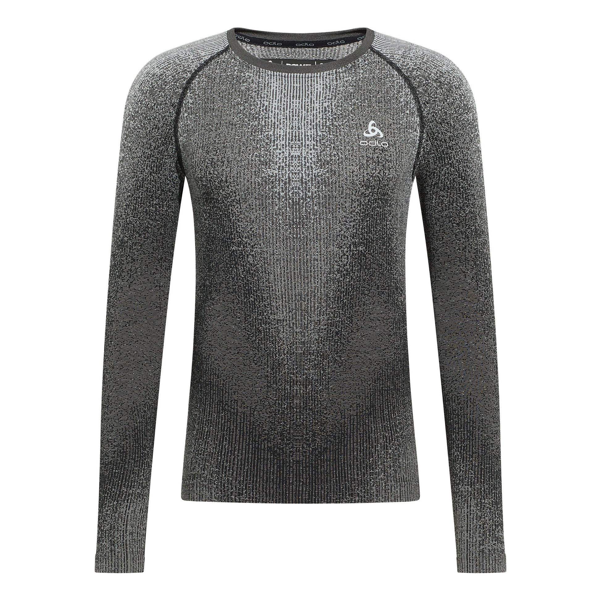 Odlo Blackcomb Eco Big Logo Top Crew Maillot De Corps Hommes-Gris