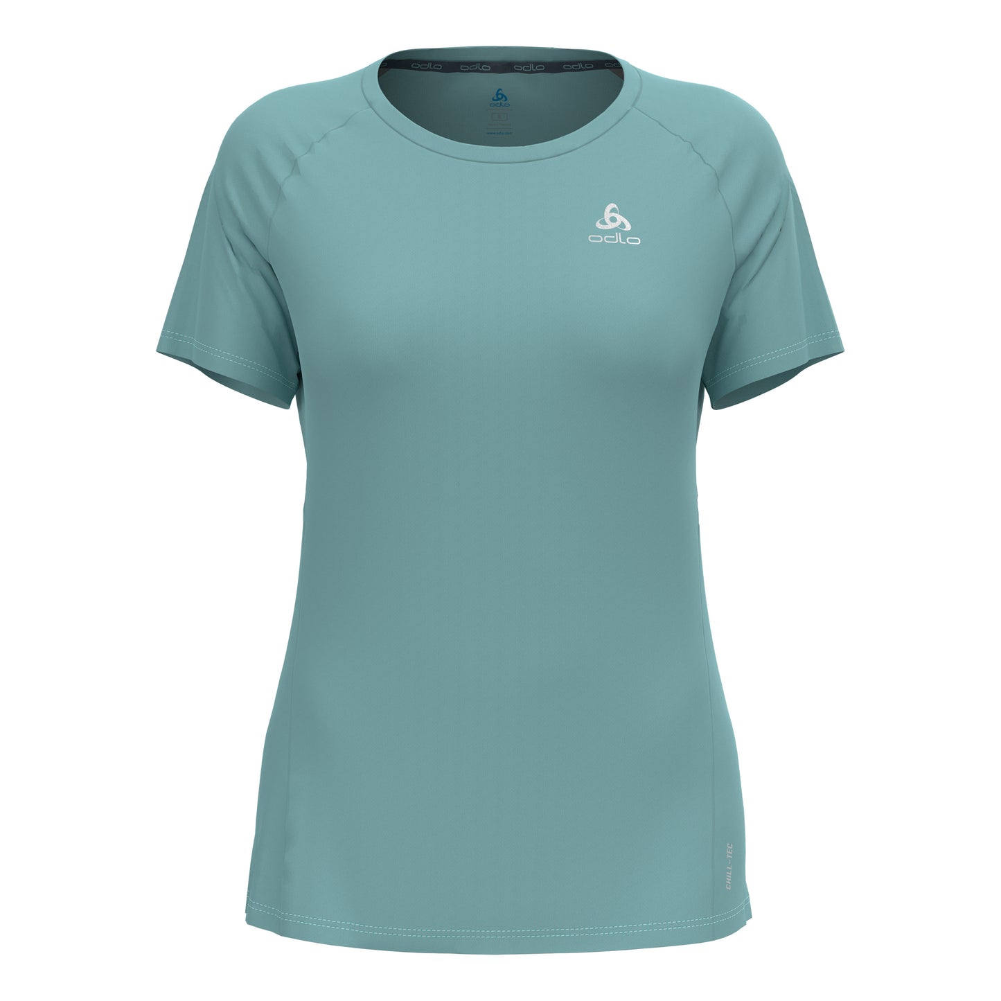 Odlo Essential Chill-Tec Crew Neck Maillot de course Femmes - turquoise,