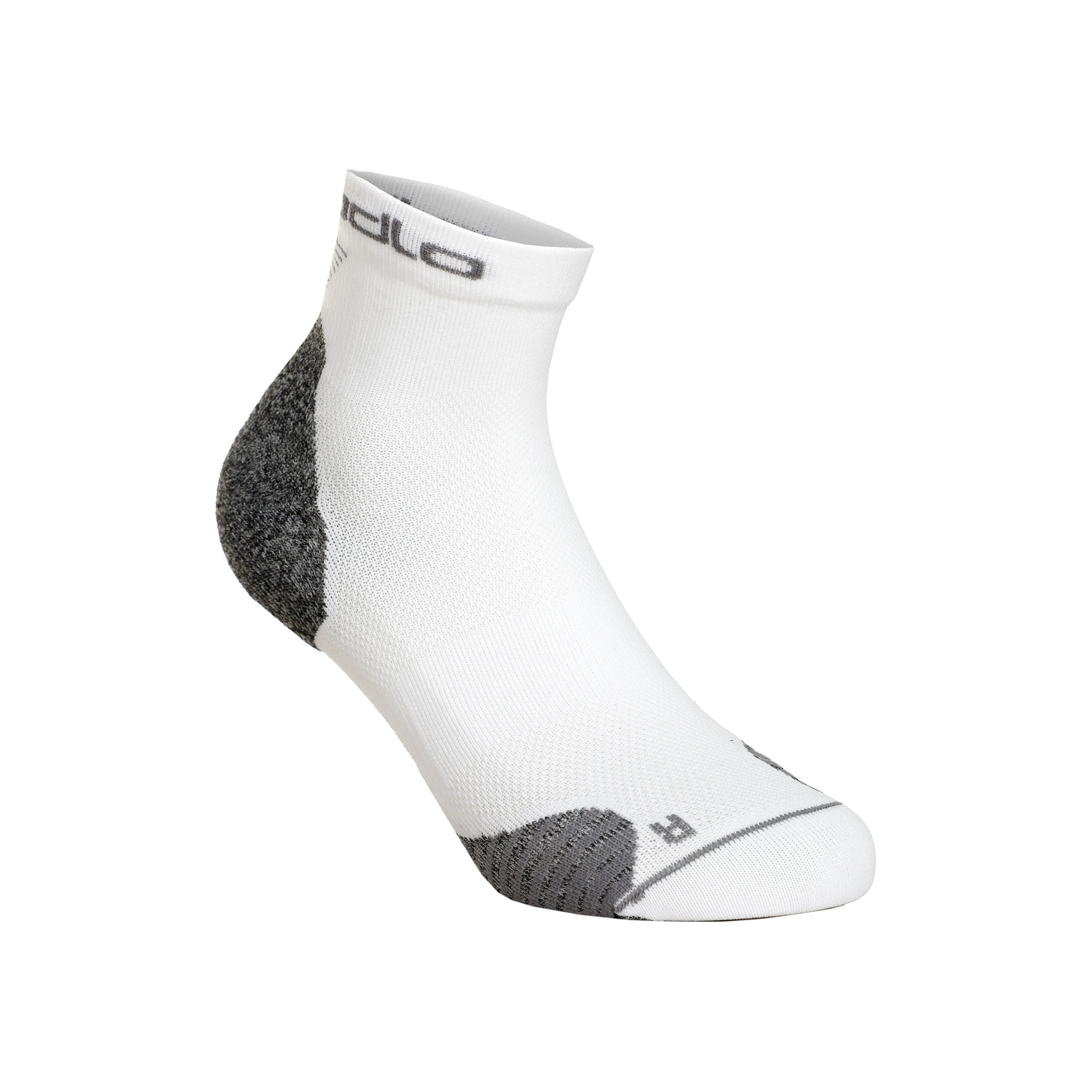 Odlo Ceramicool Run Quarter Chaussettes de running Unisex - blanc,