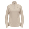 Essential Ceramiwarm Mid Layer 1/2 Zip Maillot De Course Femmes-Crème