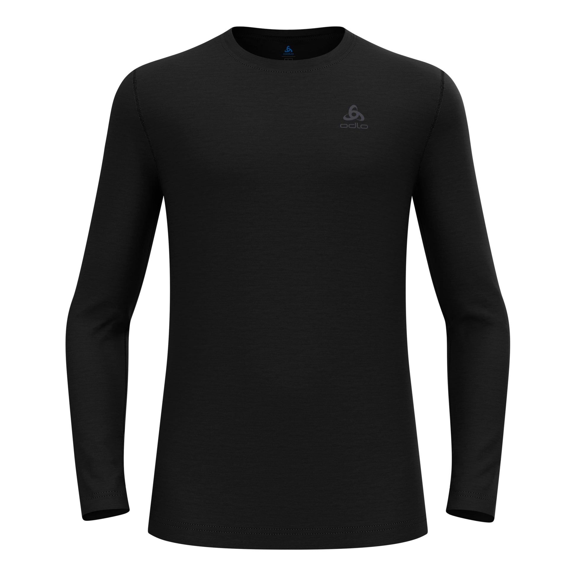Odlo Merino 160Crew Haut Manches Longues Hommes-Noir