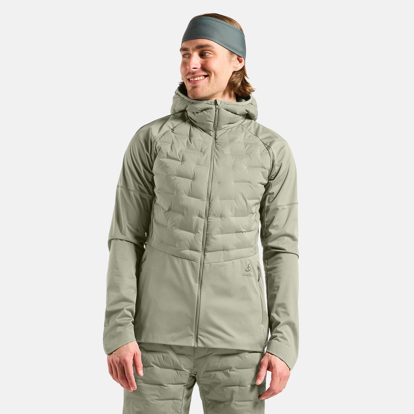 Odlo Zeroweight Insulator Veste Running Hommes-Vert Olive