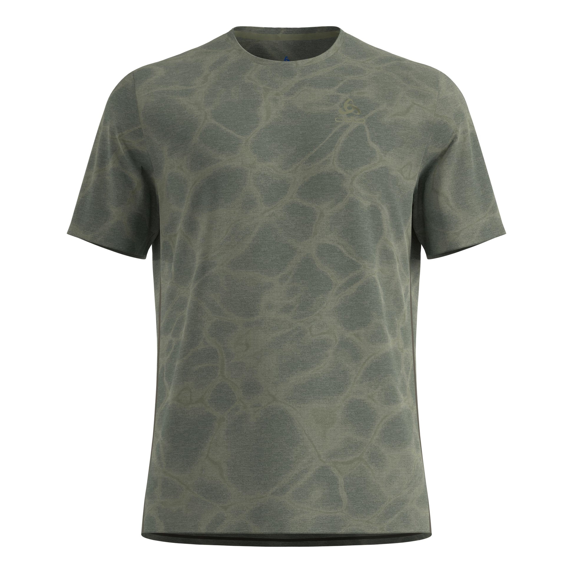 Odlo Zeroweight Engineered Chill-Tec Maillot De Course Hommes-Vert Olive