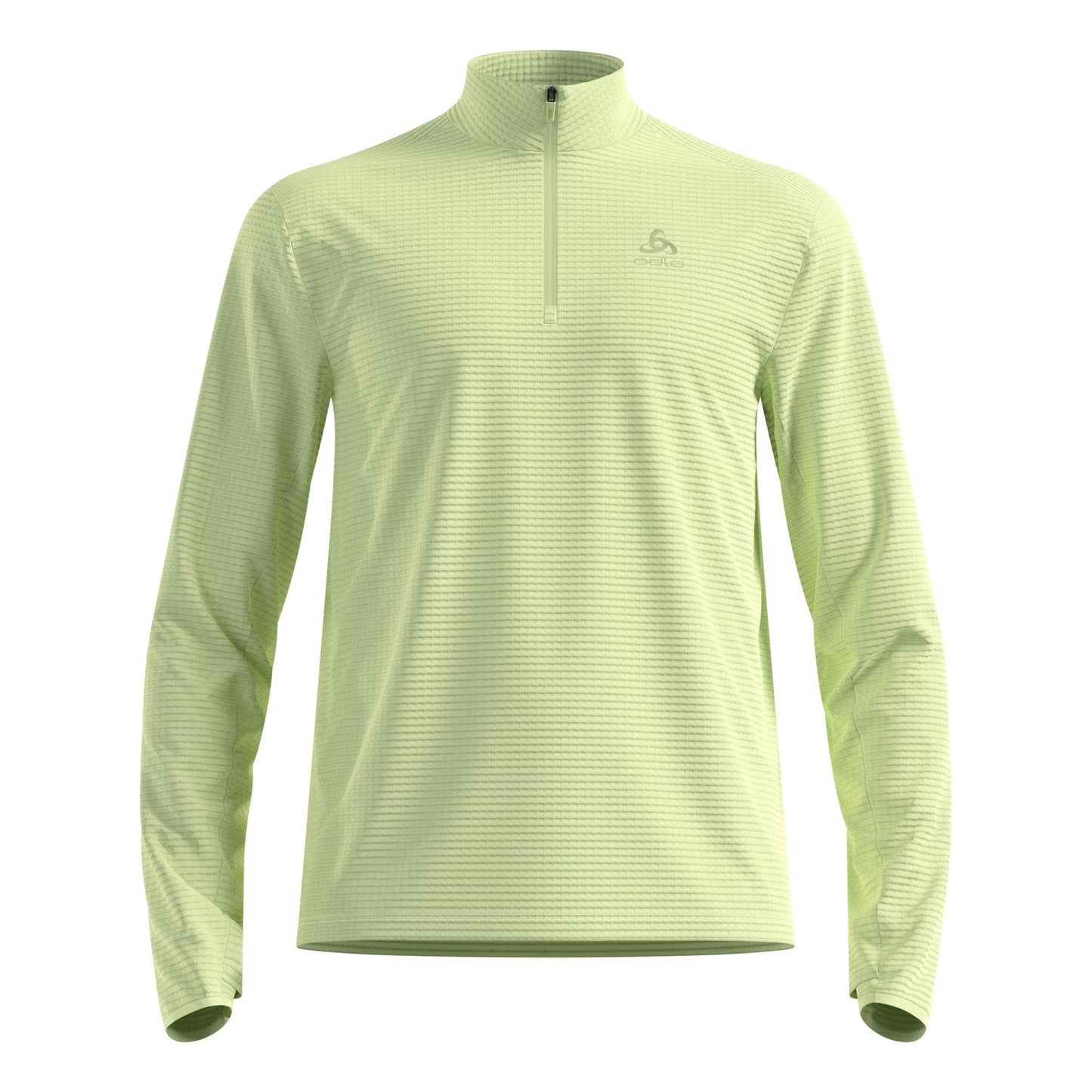 Odlo Essential Thermal Midlayer 1/2 Zip Maillot de course Hommes-jaune lemon
