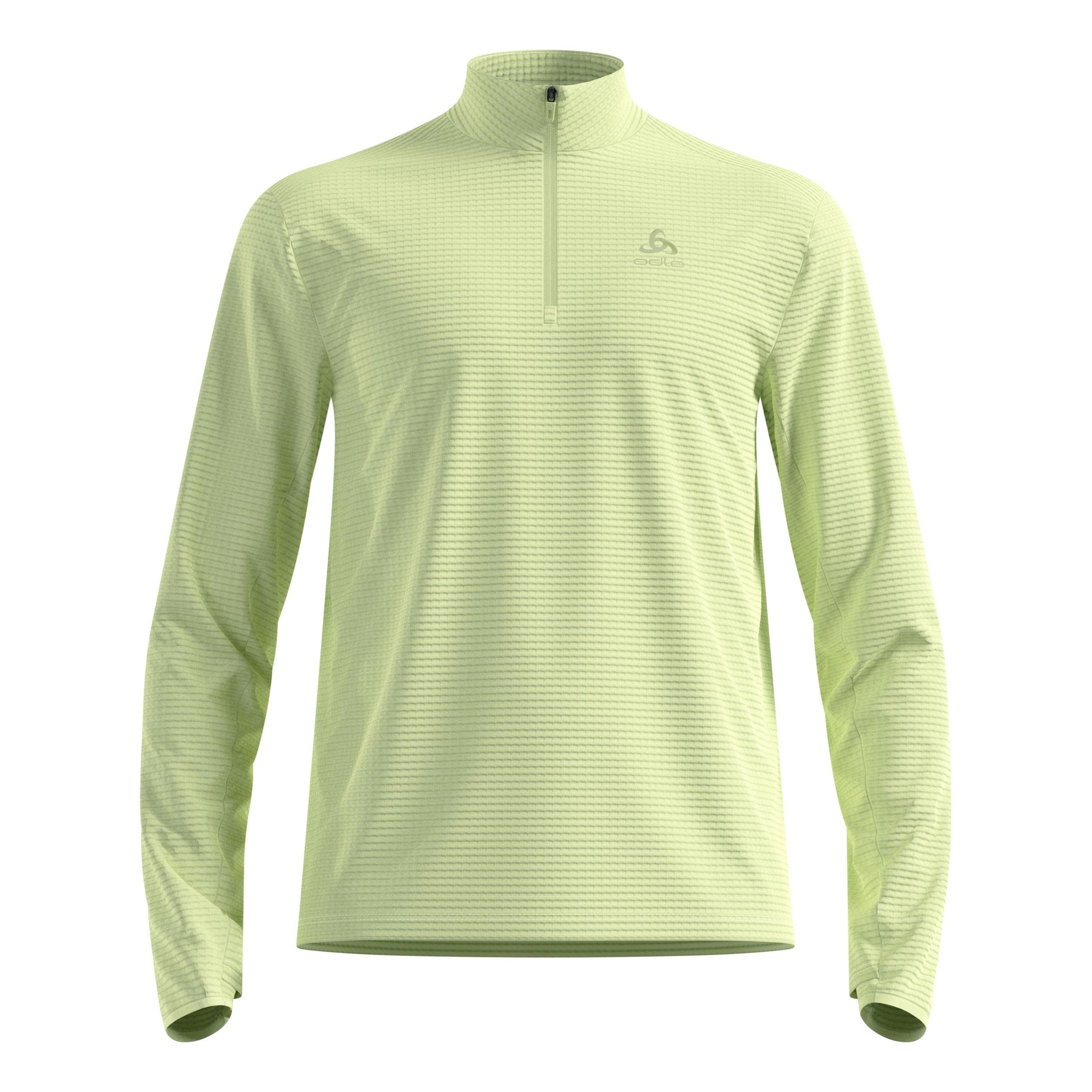 Odlo Essential Thermal Midlayer 1/2 Zip Maillot de course Hommes-jaune lemon