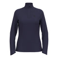 Essential 1/2 Zip Maillot de course Femmes-bleu foncé