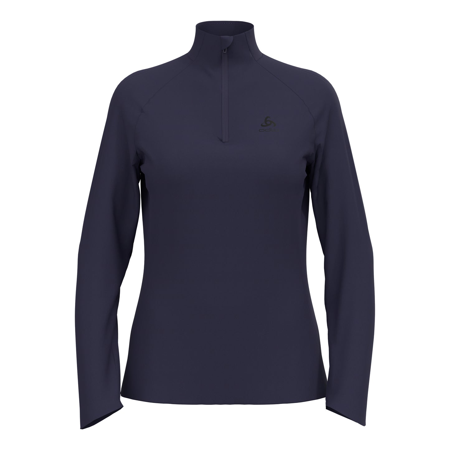 Odlo Essential 1/2 Zip Maillot de course Femmes-bleu foncé