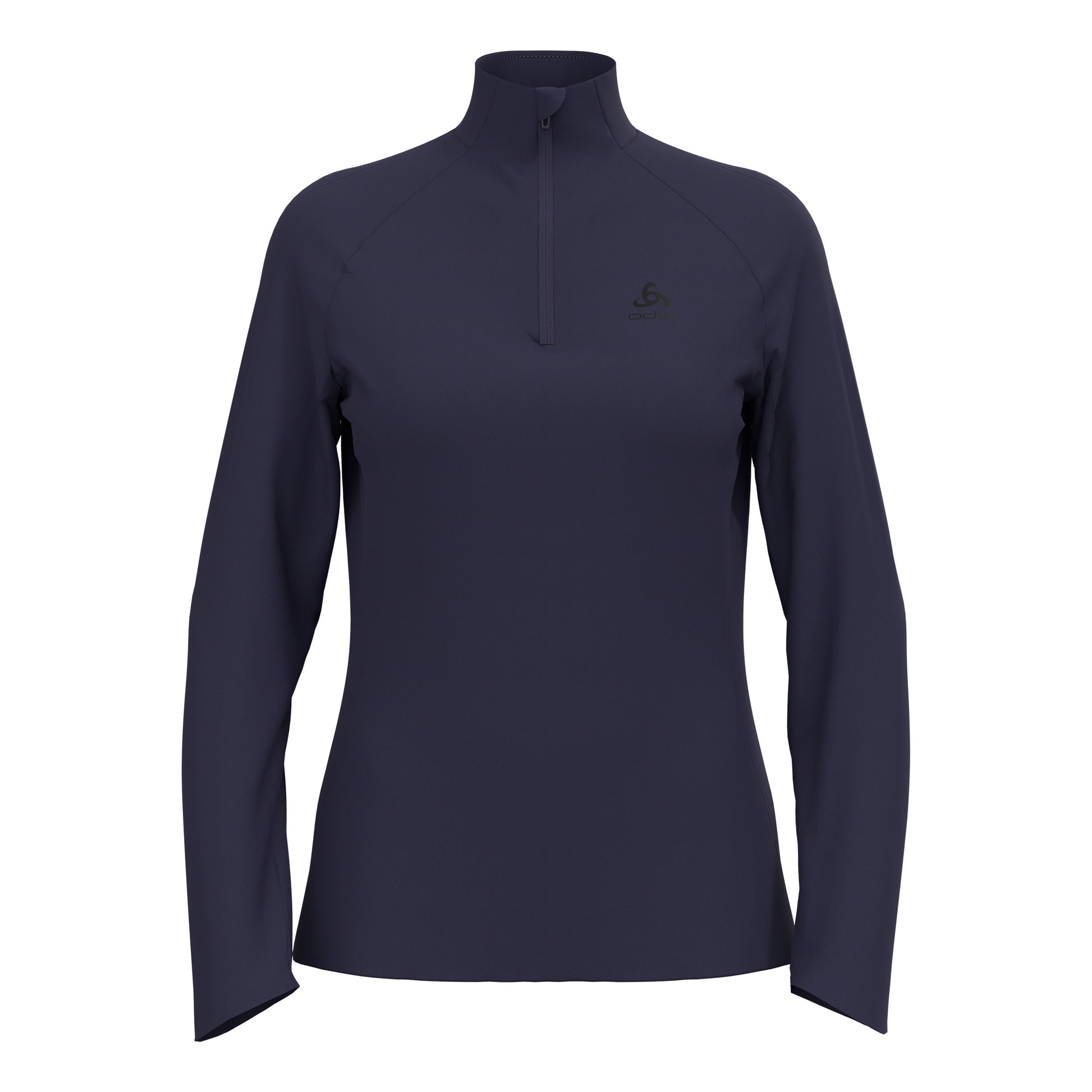 Odlo Essential 1/2 Zip Maillot de course Femmes-bleu foncé