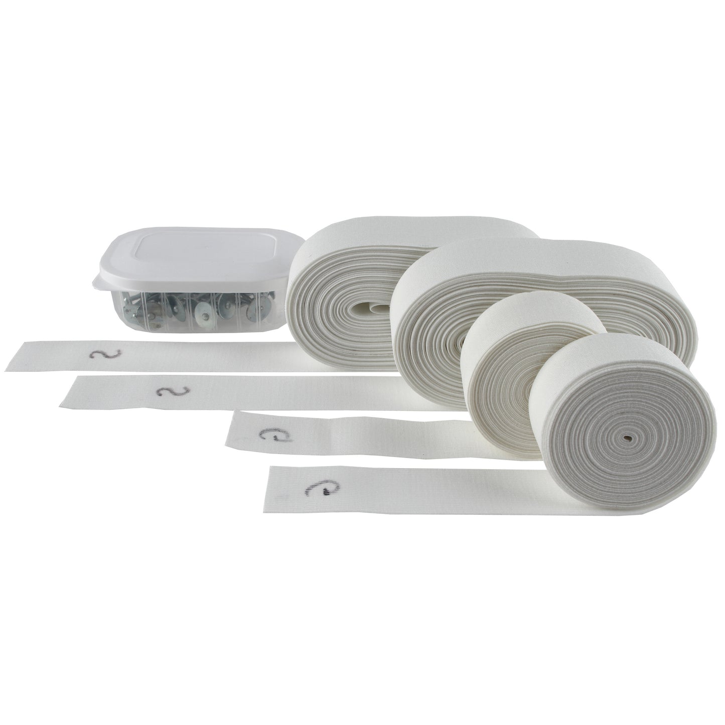 Easy Lines Midcourt Set De Lignes 4 Bobines Court En Terre Battue-Blanc