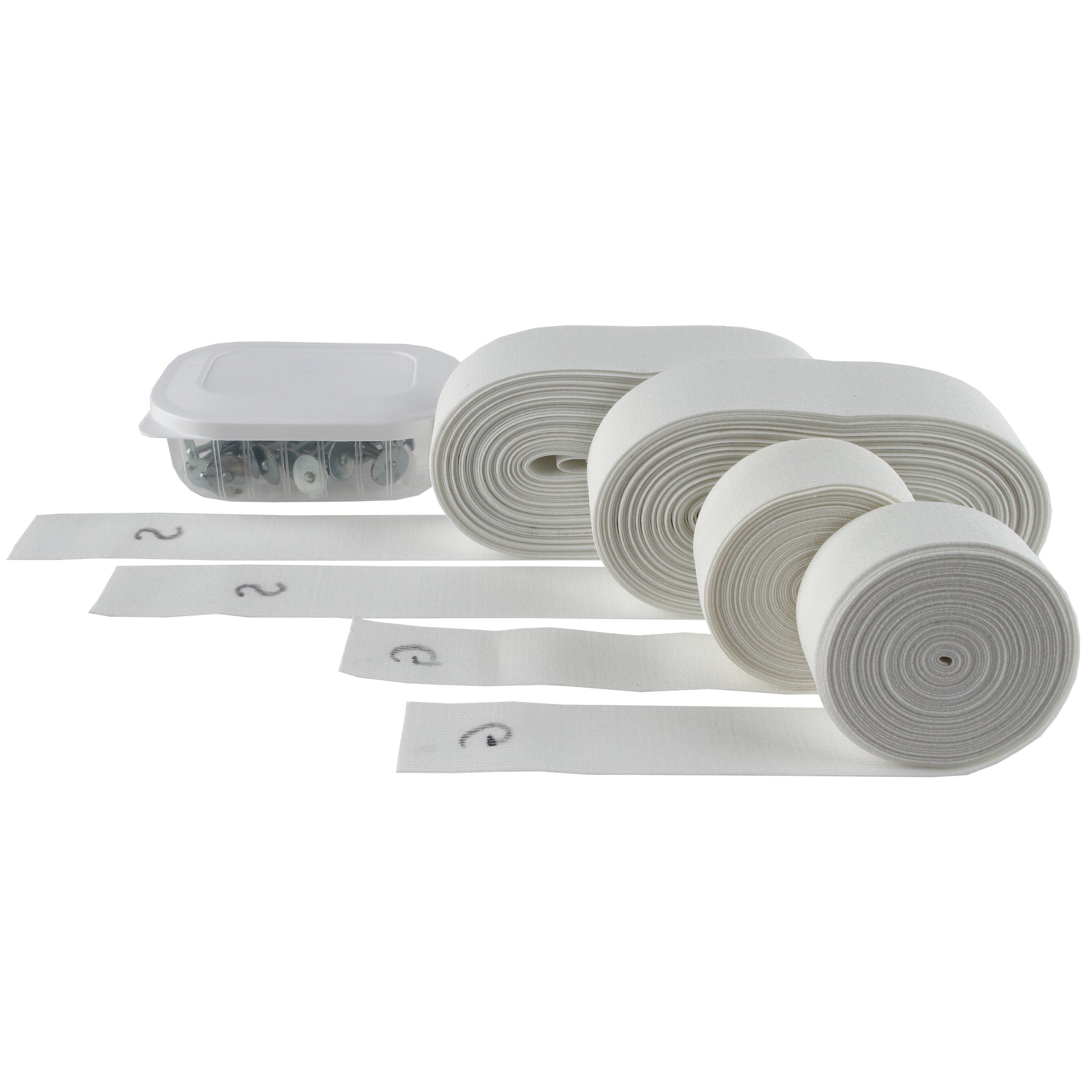Easy Lines Midcourt Set De Lignes 4 Bobines Court En Terre Battue-Blanc