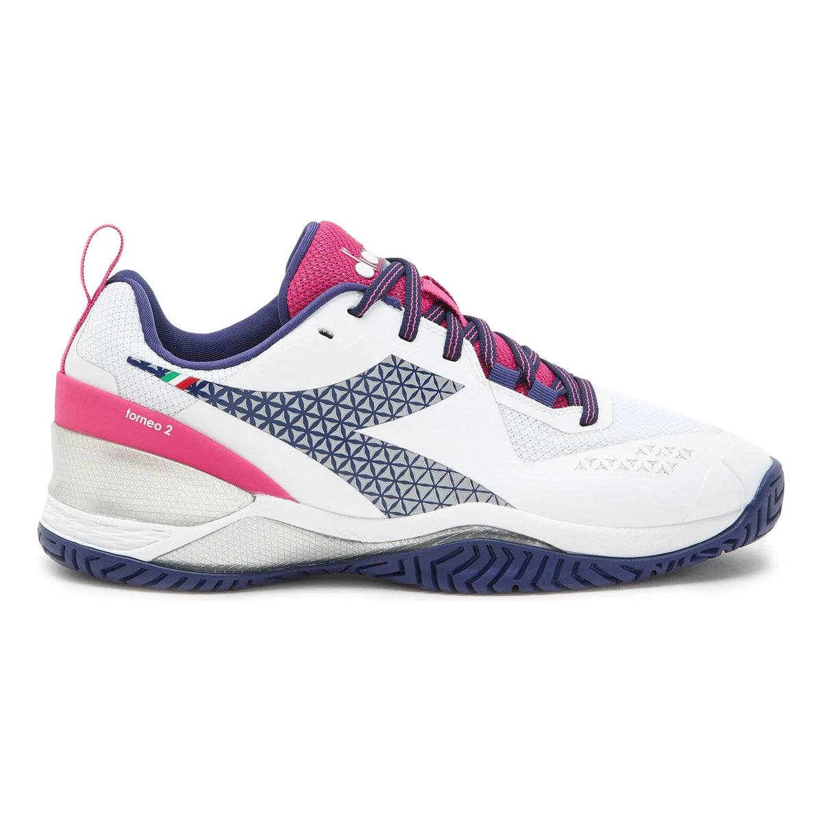 Diadora Blushield Torneo 2 Chaussures toutes surfaces Femmes - blanc, rouge