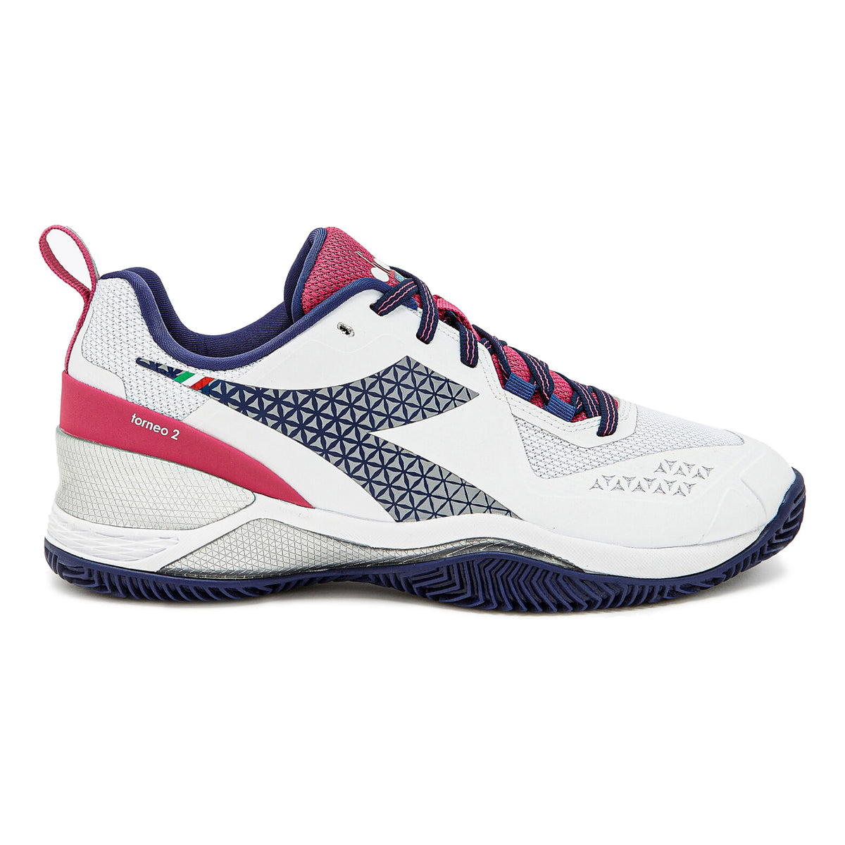 Diadora Blushield Torneo 2 Chaussure terre battue Femmes - blanc, pink