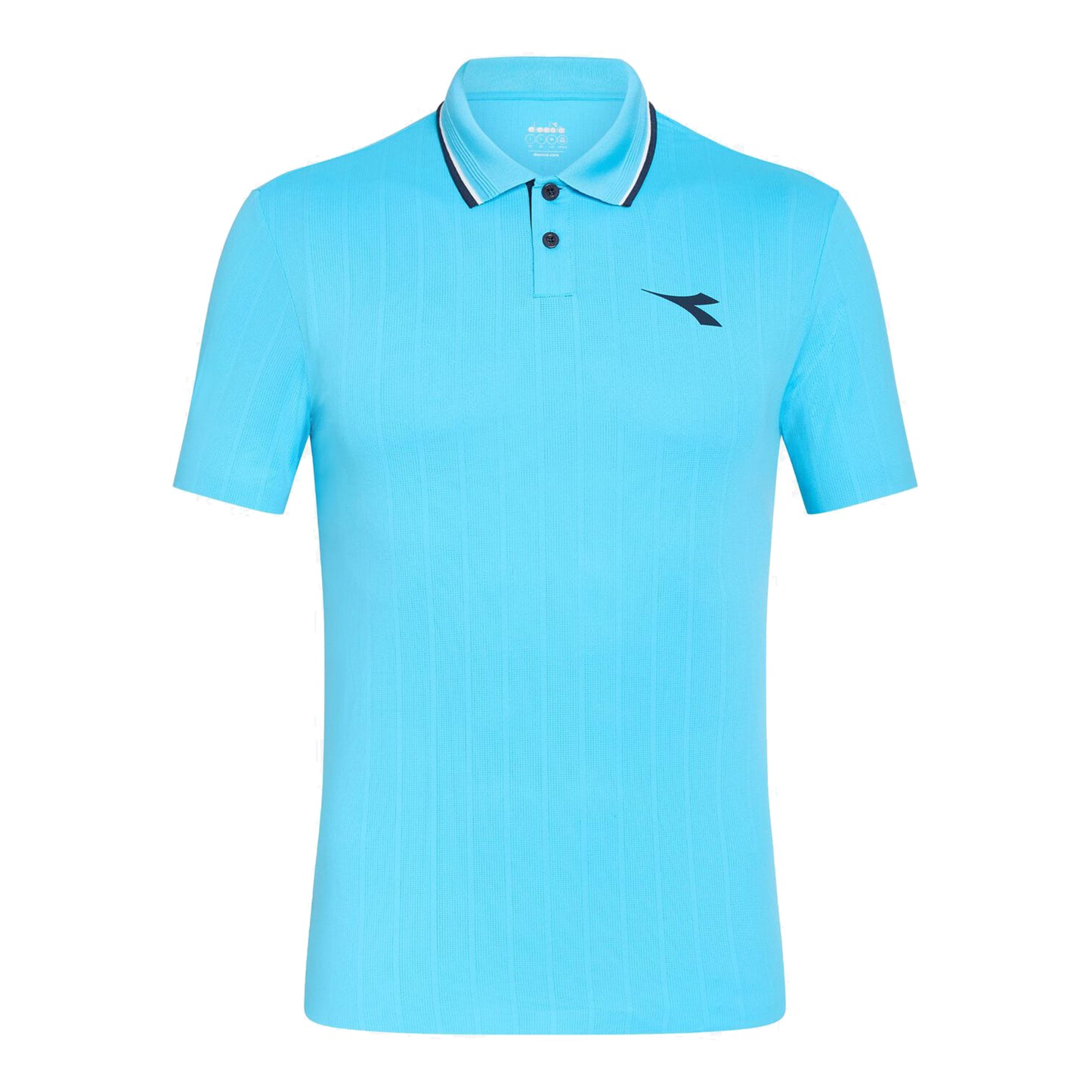 Diadora Icon Polo Hommes-Bleu Clair