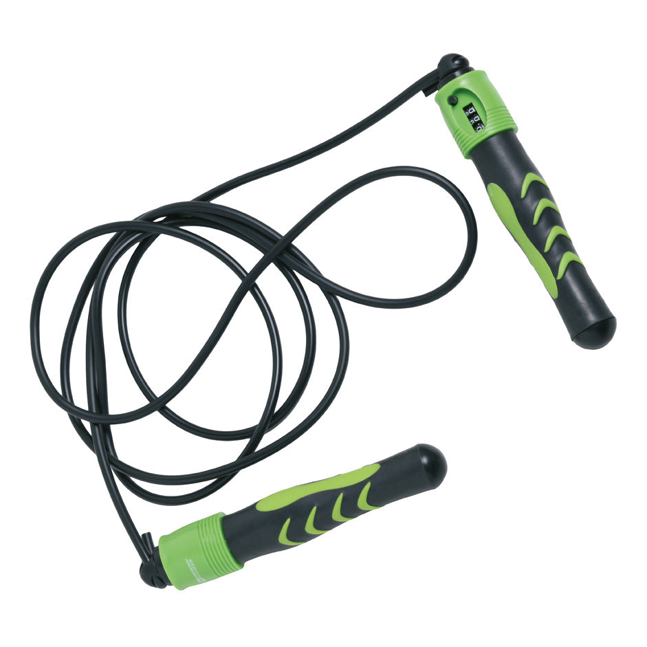 Schildkröt Fitness Corde À Sauter Avec Compte-tour-Vert,Noir